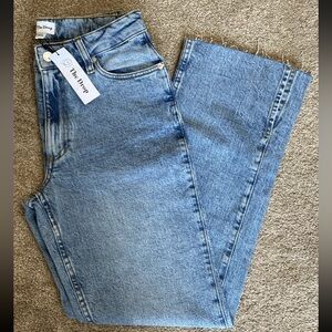 NWT The Drop Women's Ian Mid Rise Relaxed Straight NWT Size 27
